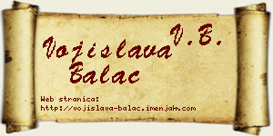 Vojislava Balać vizit kartica